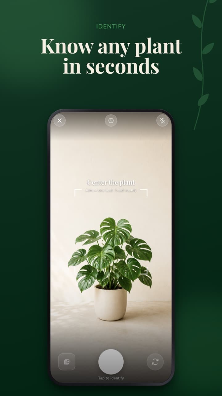 Rooted identifying a plant from the camera
